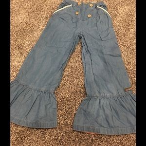 Girls Matilda Jane jean ruffle pants